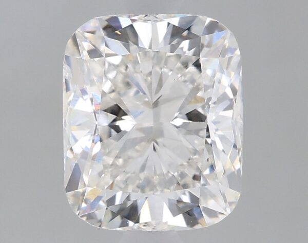 1.65 carat, F colour, VS2 clarity, Cushion shape, Lab Grown Diamond.