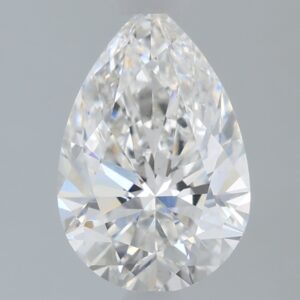 1.43 carat, F colour, VS2 clarity, Pear shape, Lab Grown Diamond.