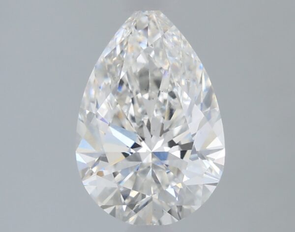 1.43 carat, F colour, VS2 clarity, Pear shape, Lab Grown Diamond.