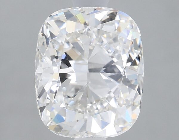 1.62 carat, F colour, VVS2 clarity, Cushion shape, Lab Grown Diamond.