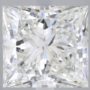 5.36 carat, G colour, VS2 clarity, Princess shape, Lab Grown Diamond.