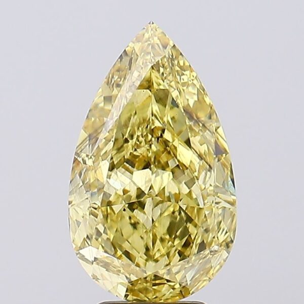 5.13 carat,  colour, SI1 clarity, Pear shape, Lab Grown Diamond.