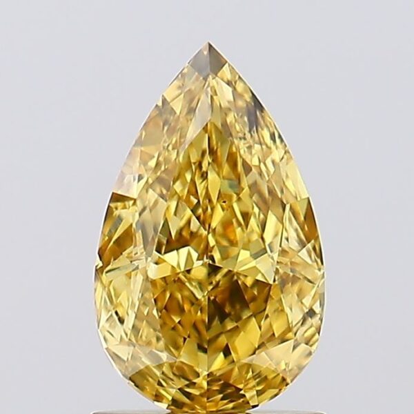 1.29 carat,  colour, VS1 clarity, Pear shape, Lab Grown Diamond.