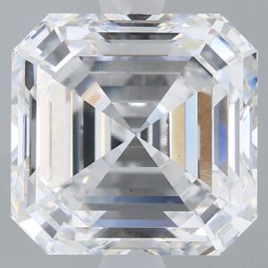 3.4 carat, E colour, VS2 clarity, Asscher shape, Lab Grown Diamond.