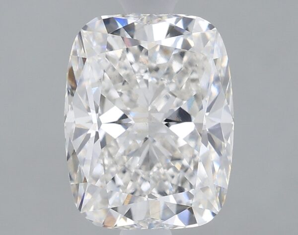 2.21 carat, F colour, VS1 clarity, Cushion shape, Lab Grown Diamond.