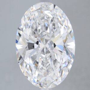 5.71 carat, E colour, VS2 clarity, Oval shape, Lab Grown Diamond.