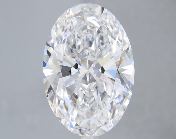 5.71 carat, E colour, VS2 clarity, Oval shape, Lab Grown Diamond.