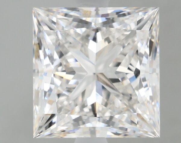 3.44 carat, F colour, VS1 clarity, Princess shape, Lab Grown Diamond.