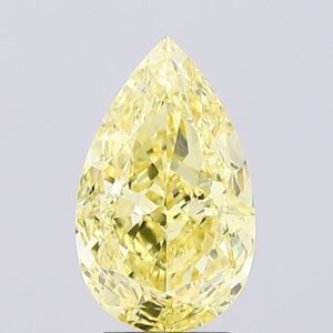3.4 carat,  colour, VS1 clarity, Pear shape, Lab Grown Diamond.