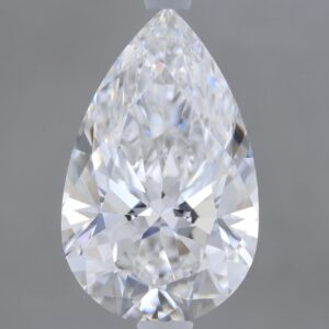 2.61 carat, E colour, VVS2 clarity, Pear shape, Lab Grown Diamond.