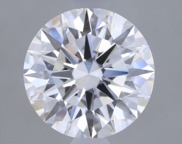 1.21 carat, D colour, VVS1 clarity, Round shape, Lab Grown Diamond.