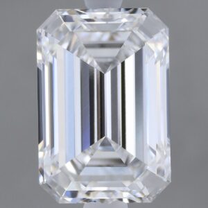 2.1 carat, E colour, VVS2 clarity, Emerald shape, Lab Grown Diamond.