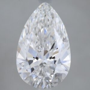 2.61 carat, E colour, VVS2 clarity, Pear shape, Lab Grown Diamond.