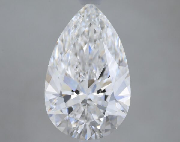 2.61 carat, E colour, VVS2 clarity, Pear shape, Lab Grown Diamond.