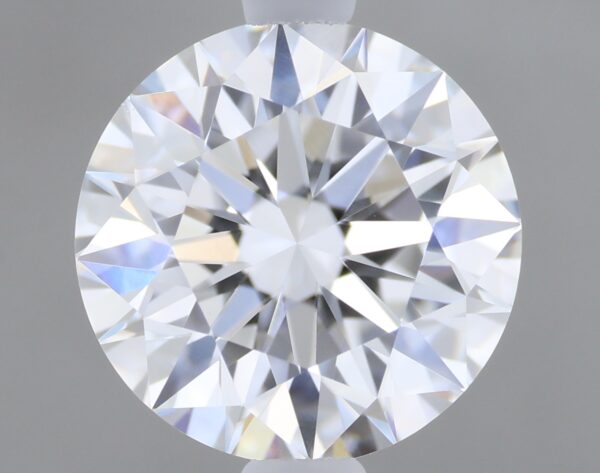 1.26 carat, D colour, VVS2 clarity, Round shape, Lab Grown Diamond.