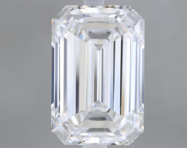 5.12 carat, E colour, VS1 clarity, Emerald shape, Lab Grown Diamond.