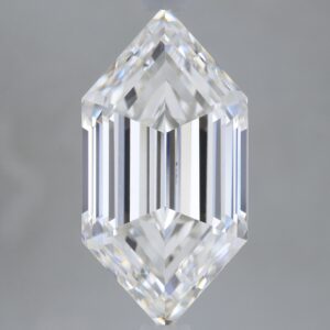 3.61 carat, F colour, VS1 clarity, Hexagonal shape, Lab Grown Diamond.
