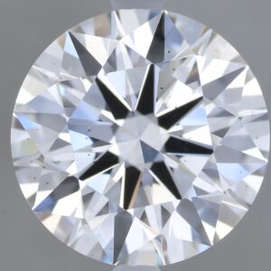3.07 carat, D colour, SI1 clarity, Round shape, Lab Grown Diamond.