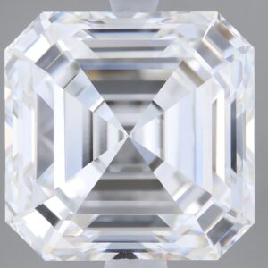 4.01 carat, E colour, VS1 clarity, Asscher shape, Lab Grown Diamond.