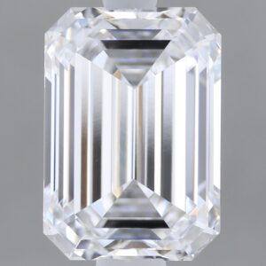 1.6 carat, D colour, VVS2 clarity, Emerald shape, Lab Grown Diamond.