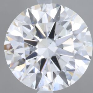4.07 carat, F colour, SI1 clarity, Round shape, Lab Grown Diamond.