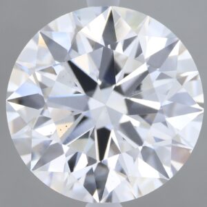 4.13 carat, E colour, VS2 clarity, Round shape, Lab Grown Diamond.