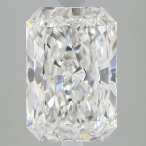 2.68 carat, F colour, VS2 clarity, Radiant shape, Lab Grown Diamond.