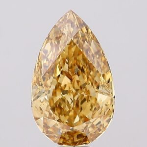 10.09 carat,  colour, VS1 clarity, Pear shape, Lab Grown Diamond.