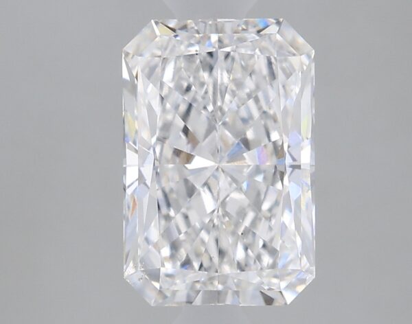 1.64 carat, F colour, VS2 clarity, Radiant shape, Lab Grown Diamond.