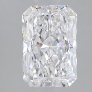 1.64 carat, F colour, VS2 clarity, Radiant shape, Lab Grown Diamond.
