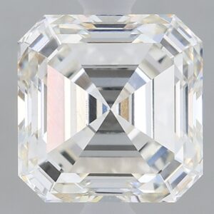 2.15 carat, H colour, VS1 clarity, Asscher shape, Lab Grown Diamond.