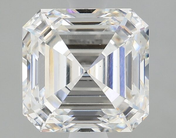 1.99 carat, F colour, VS2 clarity, Asscher shape, Lab Grown Diamond.