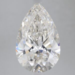 3.69 carat, H colour, VS1 clarity, Pear shape, Lab Grown Diamond.