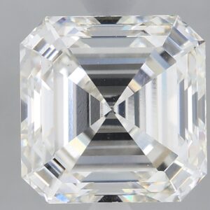 3.14 carat, H colour, VS2 clarity, Asscher shape, Lab Grown Diamond.