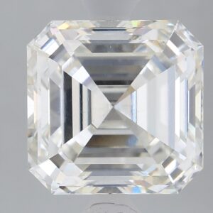3.04 carat, H colour, VS1 clarity, Asscher shape, Lab Grown Diamond.