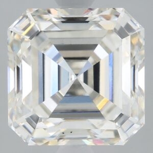 3.03 carat, H colour, VS2 clarity, Asscher shape, Lab Grown Diamond.