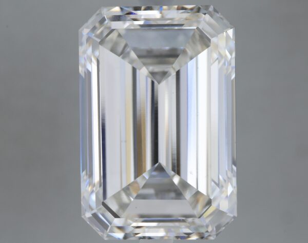 8.06 carat, F colour, VS1 clarity, Emerald shape, Lab Grown Diamond.