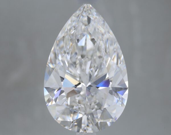 3.46 carat, E colour, VVS2 clarity, Pear shape, Lab Grown Diamond.