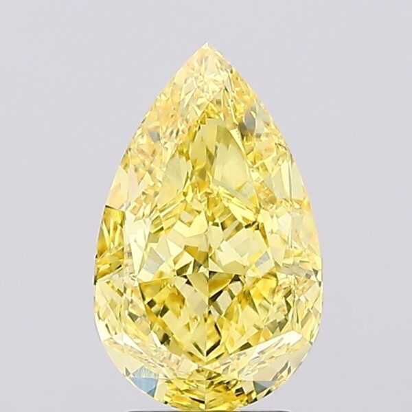 3.47 carat,  colour, VS1 clarity, Pear shape, Lab Grown Diamond.