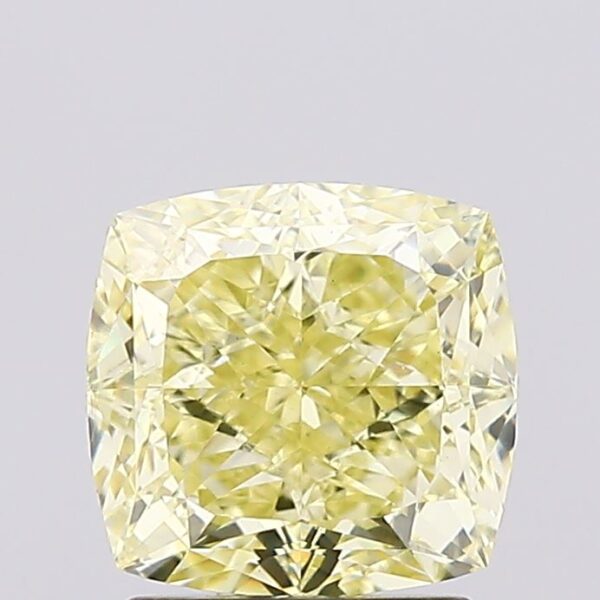 2.11 carat,  colour, VS1 clarity, Square Cushion shape, Lab Grown Diamond.