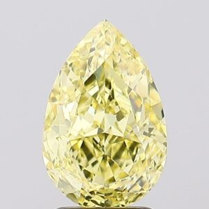 2.67 carat,  colour, VS1 clarity, Pear shape, Lab Grown Diamond.