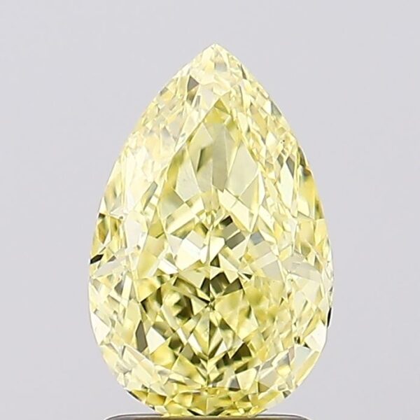 2.13 carat,  colour, VS1 clarity, Pear shape, Lab Grown Diamond.