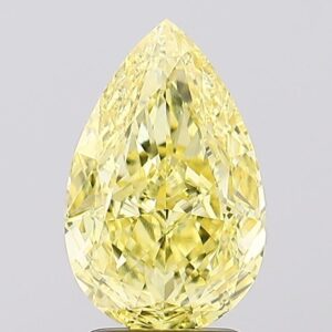2.62 carat,  colour, VS1 clarity, Pear shape, Lab Grown Diamond.