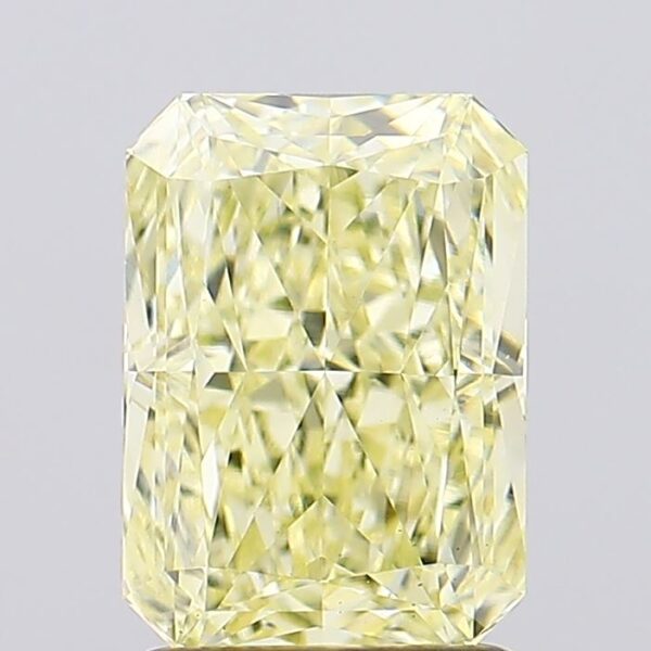 2.1 carat,  colour, VS1 clarity, Radiant shape, Lab Grown Diamond.