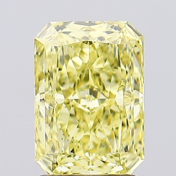 2.3 carat,  colour, VS2 clarity, Radiant shape, Lab Grown Diamond.