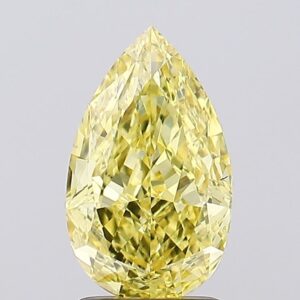 2.07 carat,  colour, VS2 clarity, Pear shape, Lab Grown Diamond.