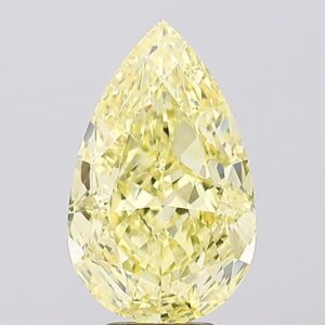 6.11 carat,  colour, VVS2 clarity, Pear shape, Lab Grown Diamond.