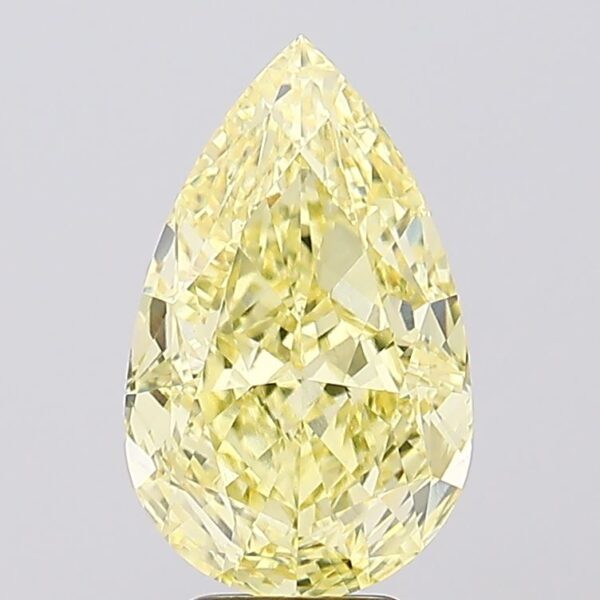6.11 carat,  colour, VVS2 clarity, Pear shape, Lab Grown Diamond.
