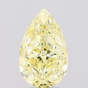 4.1 carat,  colour, VVS2 clarity, Pear shape, Lab Grown Diamond.