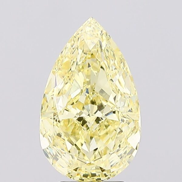 4.1 carat,  colour, VVS2 clarity, Pear shape, Lab Grown Diamond.